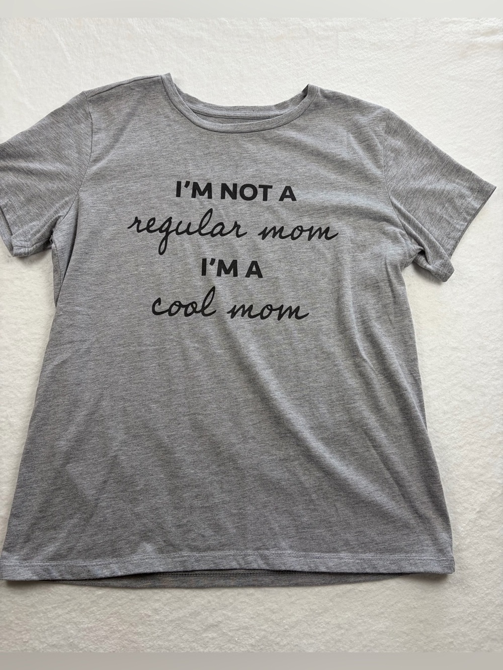 Hybrid Apparel Grey mean girls Graphic Tee with Black Text